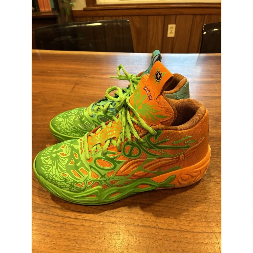 PUMA LaMelo Ball MB 03 TMNT Unisex Low Top Lace-Up Sneakers Size 7
